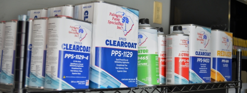 A shelf with PPSI Private label products.